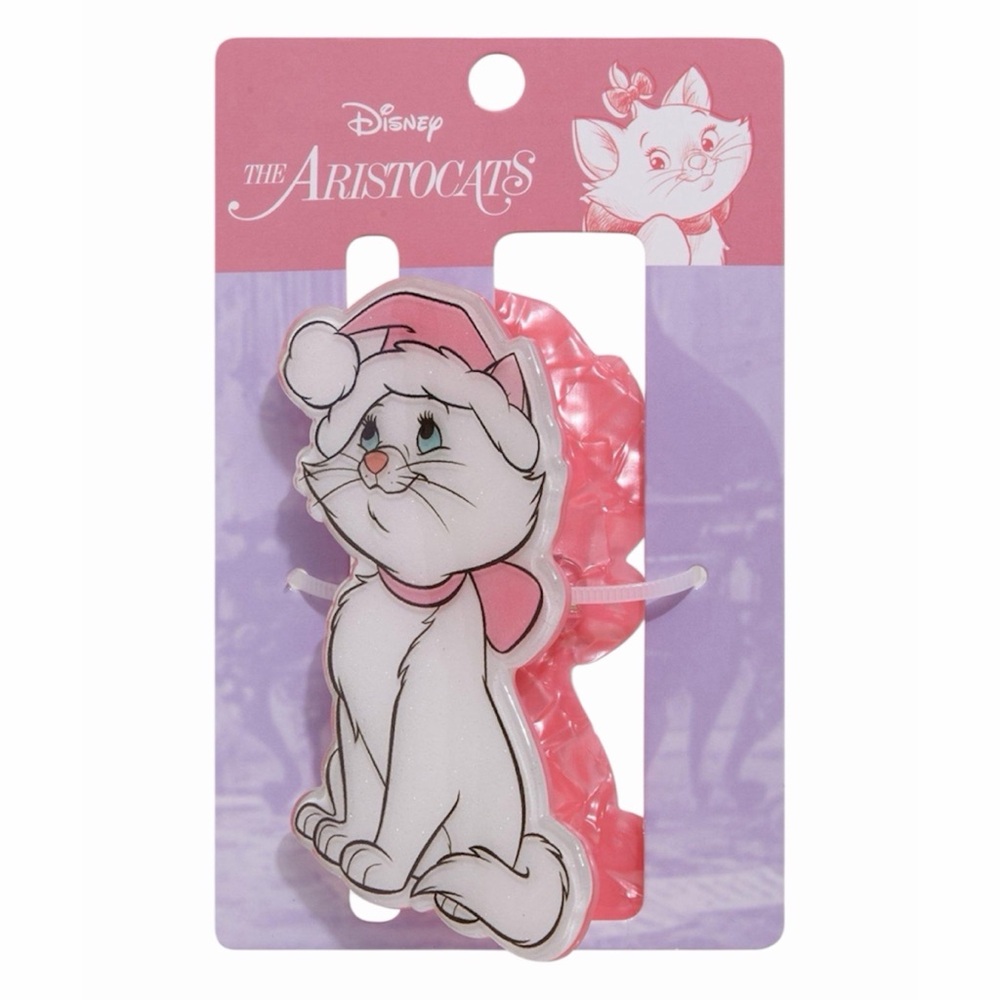 NEW Disney The Aristocats Marie Santa Hat Glitter Christmas Hair Clip